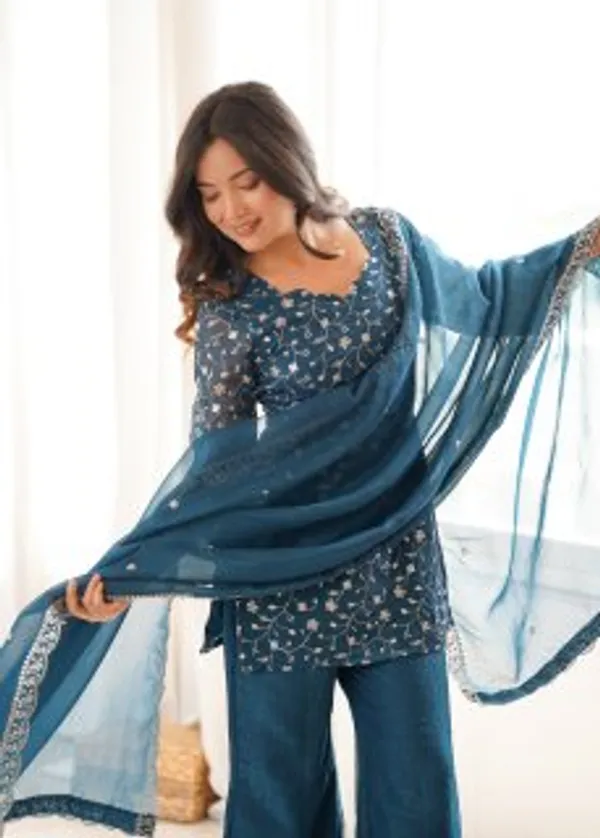 Women’s_Teal_Blue_Embroidered_Kurta_Palazzo_with_Dupatta_Set