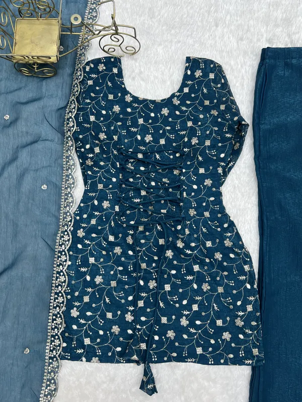 Women’s_Teal_Blue_Embroidered_Kurta_Palazzo_with_Dupatta_Set