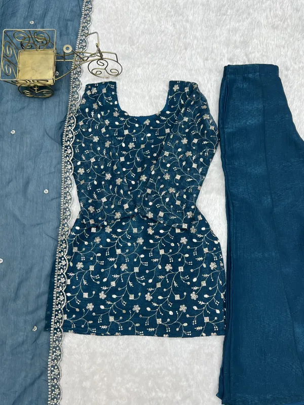 Women’s_Teal_Blue_Embroidered_Kurta_Palazzo_with_Dupatta_Set