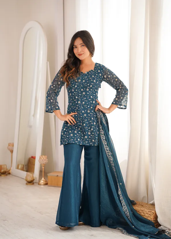 Women’s_Teal_Blue_Embroidered_Kurta_Palazzo_with_Dupatta_Set