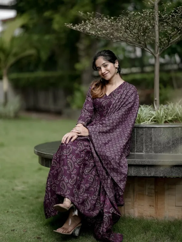 Women's_Wine_Purple_Printed_Anarkali_Kurta_Pant_Dupatta_Set