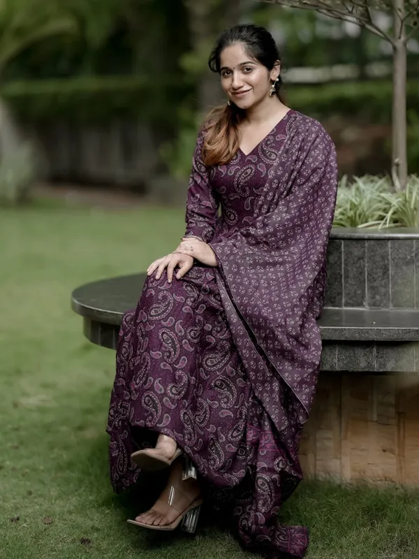 Women's_Wine_Purple_Printed_Anarkali_Kurta_Pant_Dupatta_Set