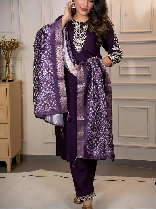 Women's_Premium_Embroidered_Kurta_Palazzo_Set_with_Printed_Dupatta