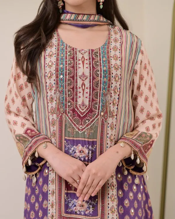 Pink_And_Purple_Ethnic_Printed_Suit_Set_With_Dupatta