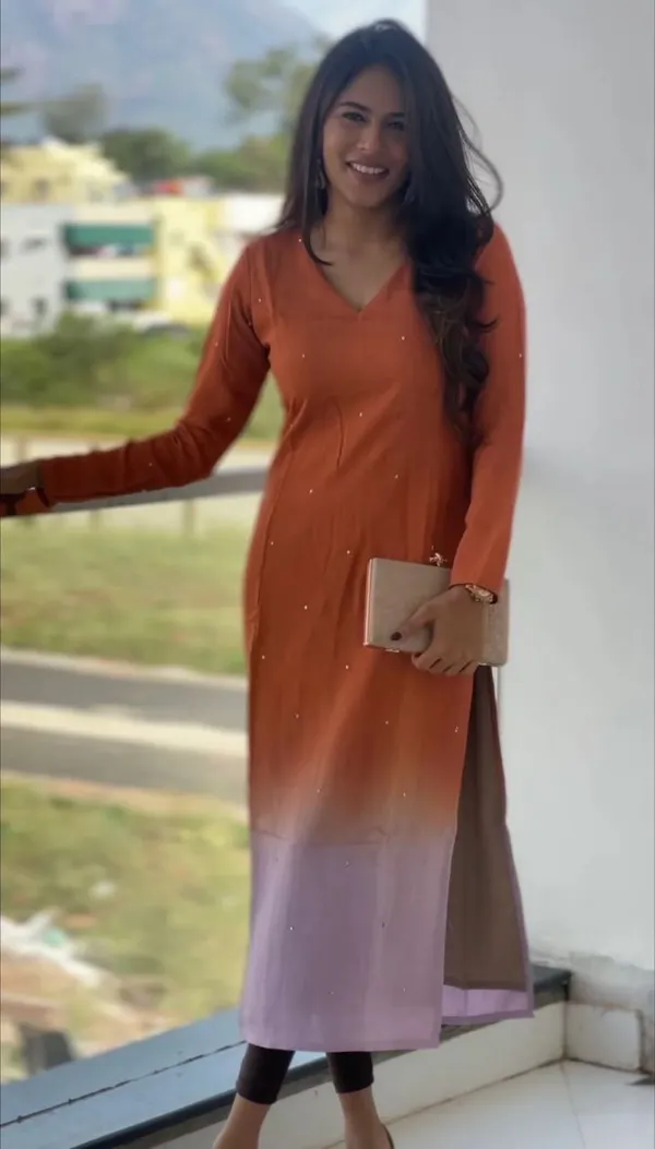 Womens_Orange_To_Pink_Ombre_Kurti_With_Embellishments