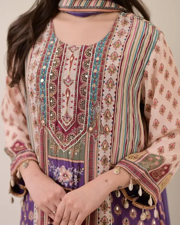 Pink_And_Purple_Ethnic_Printed_Suit_Set_With_Dupatta
