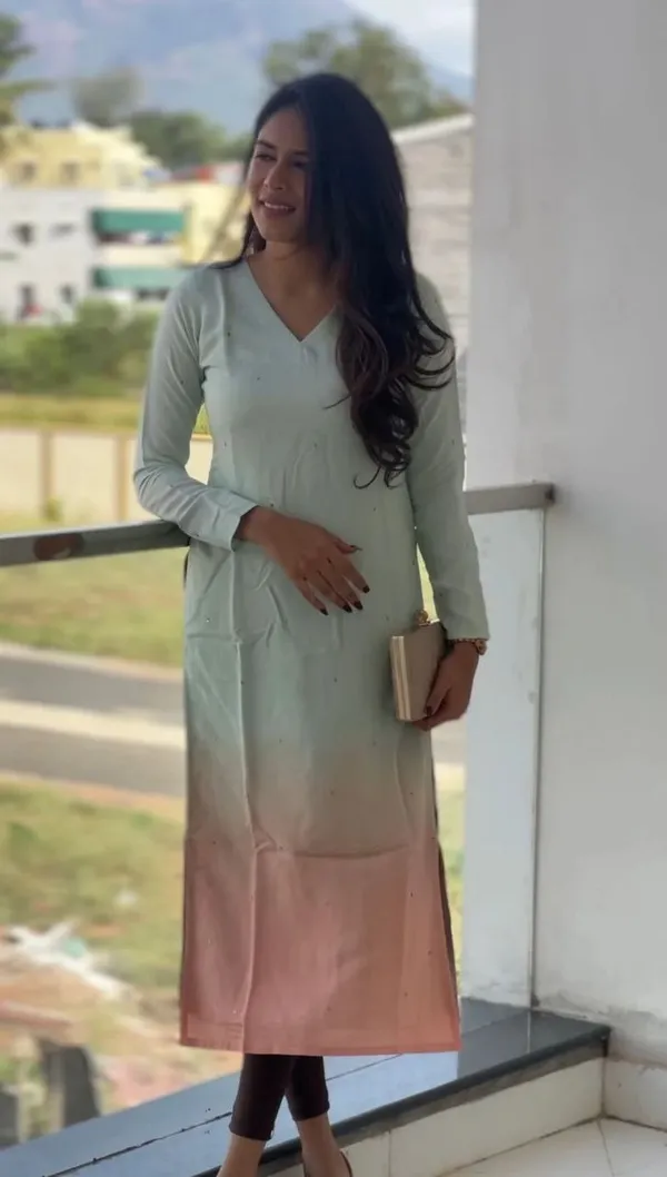 Mint_Green_Ombre_Long_Kurta_For_Women