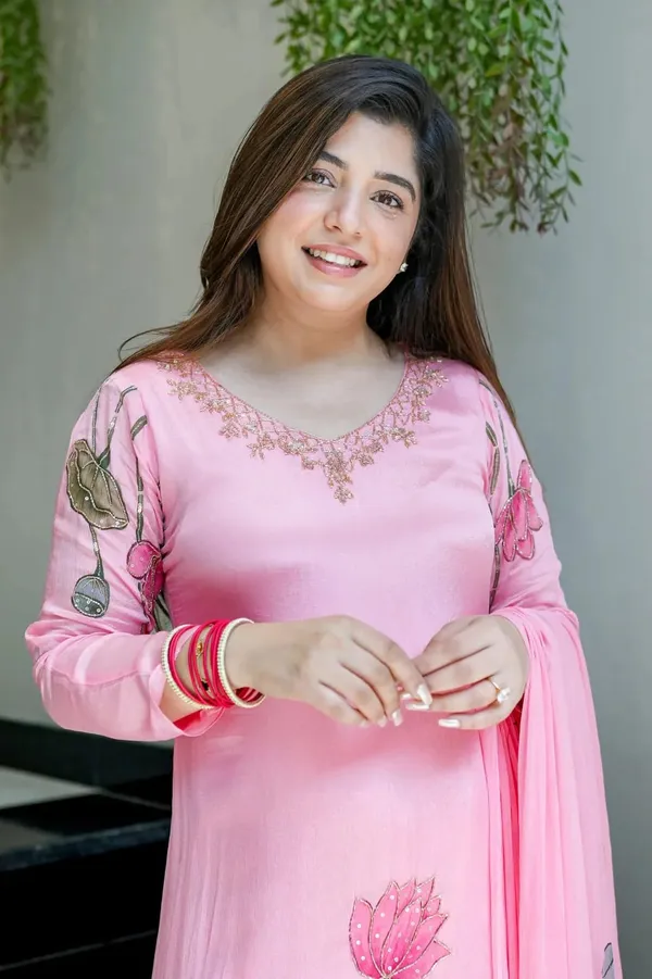 Premium_Chinon_Kurti_3Piece_Ready_Made_Suit_Collection_Pink_Lotus_Floral_Print