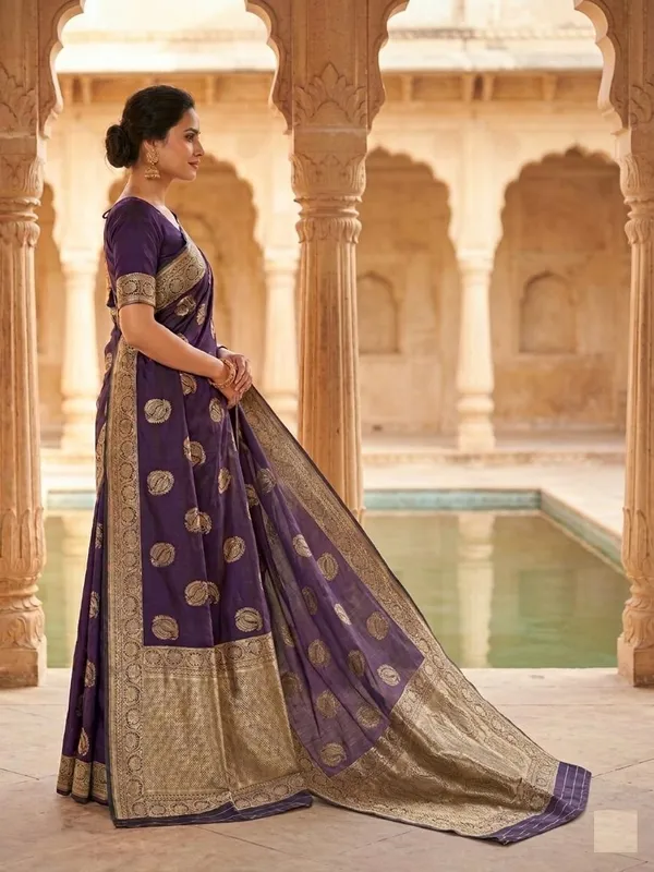 Regal_Deep_Purple_Banarasi_Silk_Saree_with_Grand_Gold_Zari_Border(viscose)