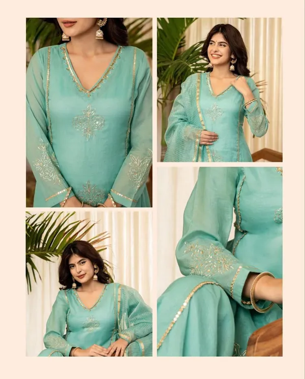 Turquoise_Blue_Embroidered_Georgette_Salwar_Suit_Set_With_Dupatta