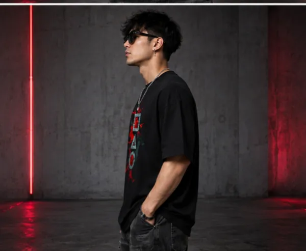 Primium_Graphic_Printed_Oversized_Black_Tee_(260_GSM)