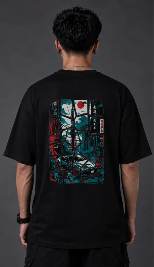 Samurai_Street_Racer_Oversized_Black_Tee