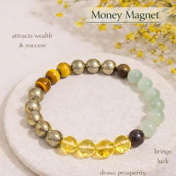 Natural_Money_Magnet_Bracelet_FREE_Selenite_plate_