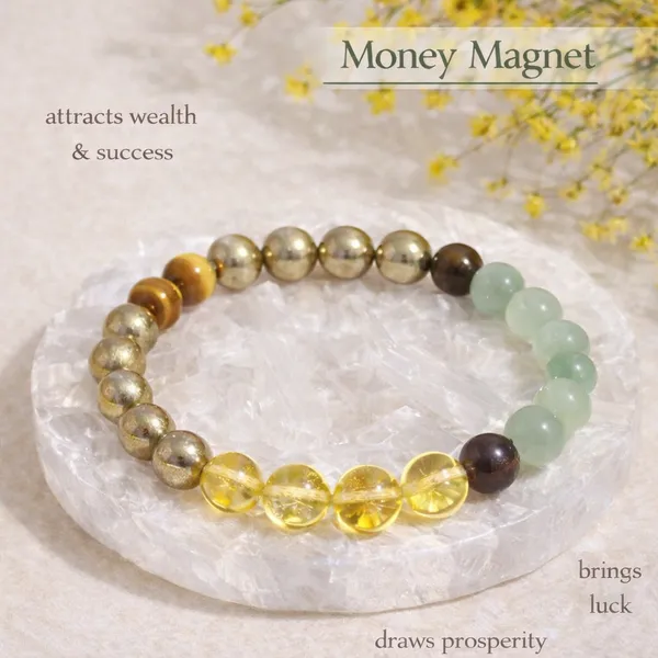 Natural_Money_Magnet_Bracelet_FREE_Selenite_plate_