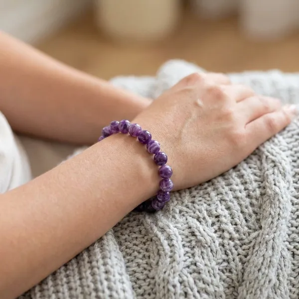 Natural_Amethyst_Bracelet_Free_Selenite_plate_
