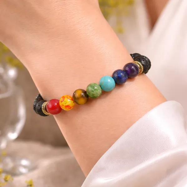 Natural_7_Chakra_Lawa_Bracelet_FREE_selenite_plate_