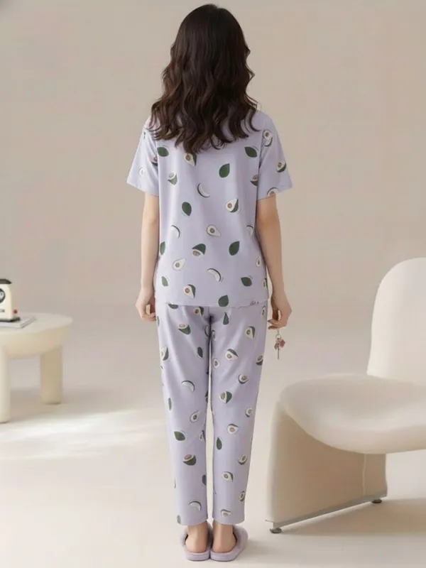 Avocado_Print_Cotton_Pajama_Set_-_Lavender_Purple