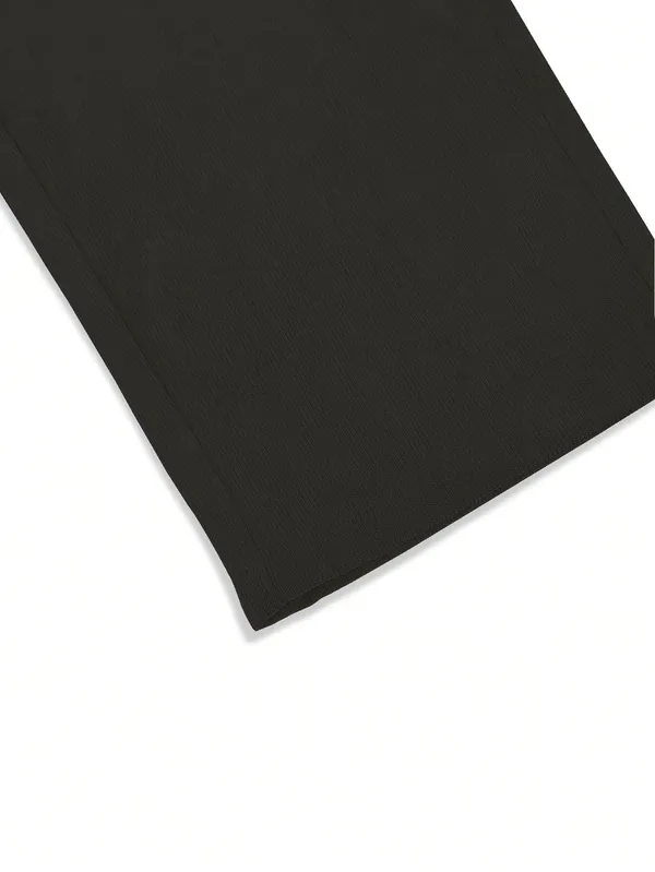 Mens_Solid_Black_Loose_Fit_Casual_Pants_With_Elastic_Waist