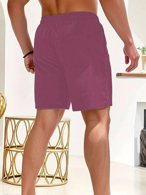 Mens_Purple_Drawstring_Swim_Shorts_With_Pockets