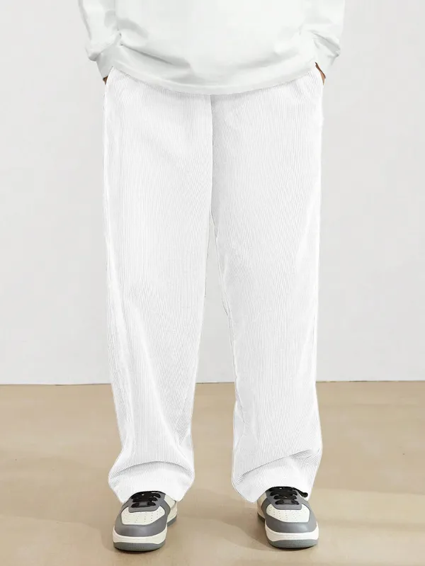 Mens_White_Corduroy_Relaxed_Fit_Cargo_Pants