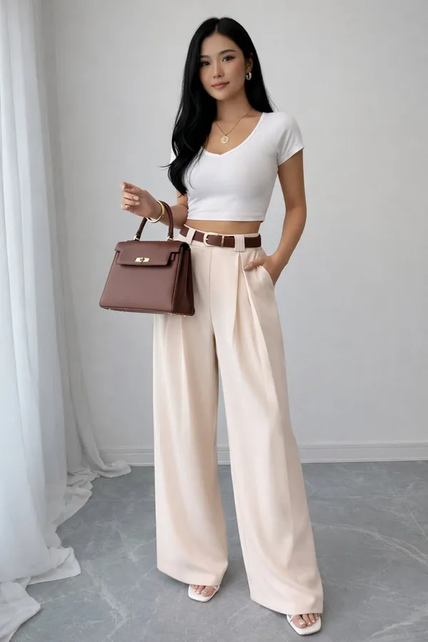 High-Waisted_Wide_Leg_Pleated_Trousers_-_Beige