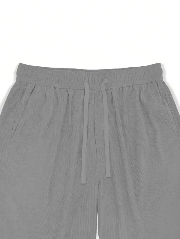 Grey_Drawstring_Waist_Casual_Lounge_Pants