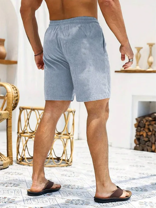 Mens_Light_Blue_Corduroy_Shorts_With_Elastic_Waist_And_Drawstring
