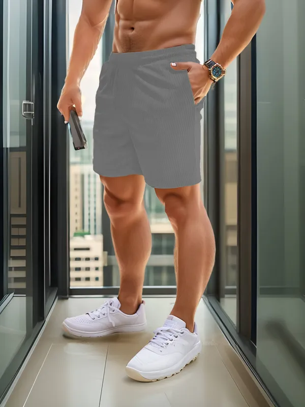Mens_Grey_Athletic_Shorts