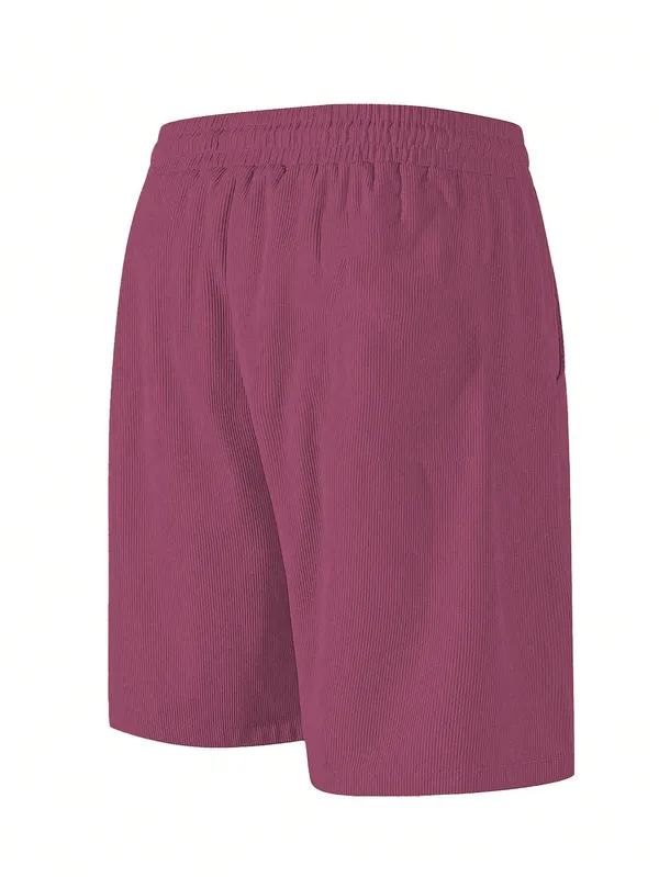 Mens_Purple_Drawstring_Swim_Shorts_With_Pockets