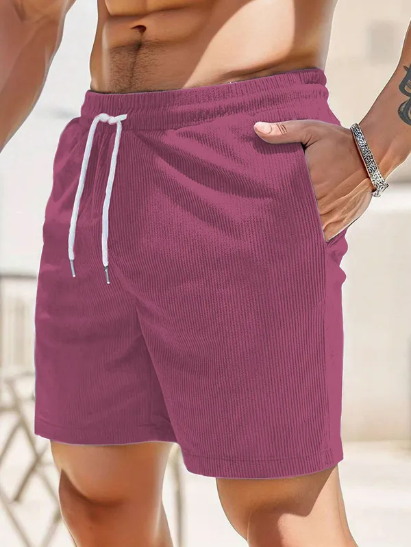 Mens_Purple_Drawstring_Swim_Shorts_With_Pockets