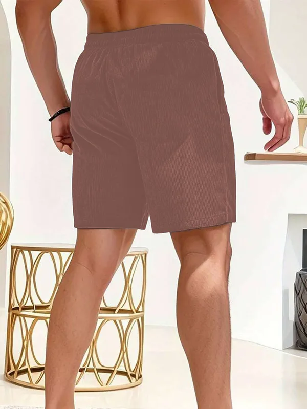 Mens_Dusty_Rose_Ribbed_Drawstring_Shorts