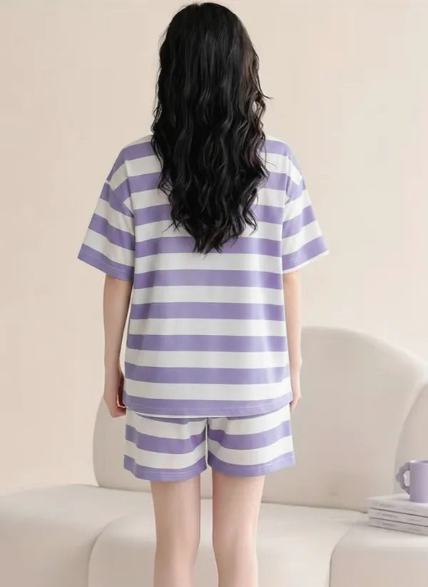 Purple_And_White_Striped_Cotton_Pajama_Set_-_Comfortable_Loungewear_For_Women