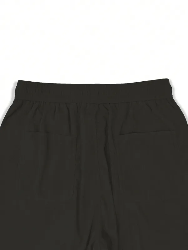 Mens_Solid_Black_Loose_Fit_Casual_Pants_With_Elastic_Waist
