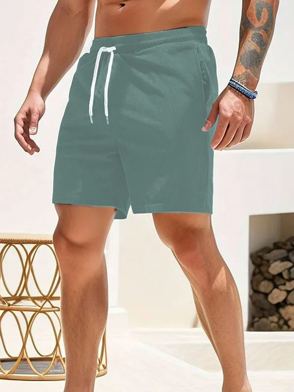 Mens_Corduroy_Drawstring_Shorts_-_Sage_Green