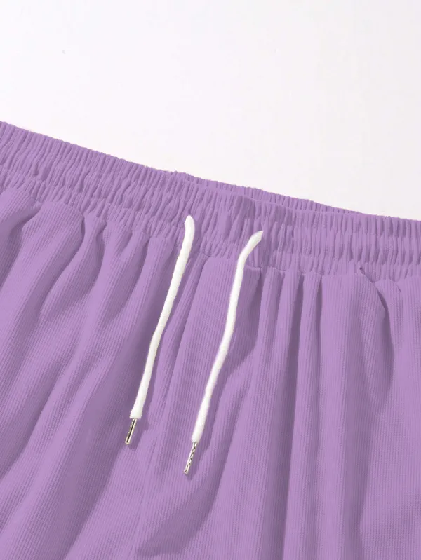 Mens_Purple_Casual_Shorts_With_Pockets