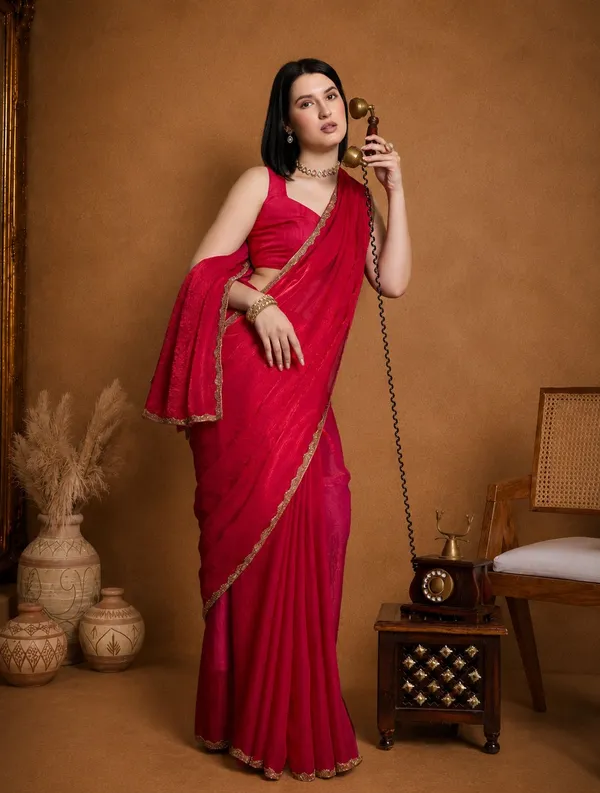 Fandy_pink_Chiffon_silk_Stylish_Saree_For_Women