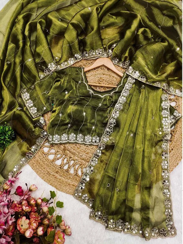 BEST_MIRROR_WORK_SAREE_WITH_SOFT_CHIFFON_FABRIC