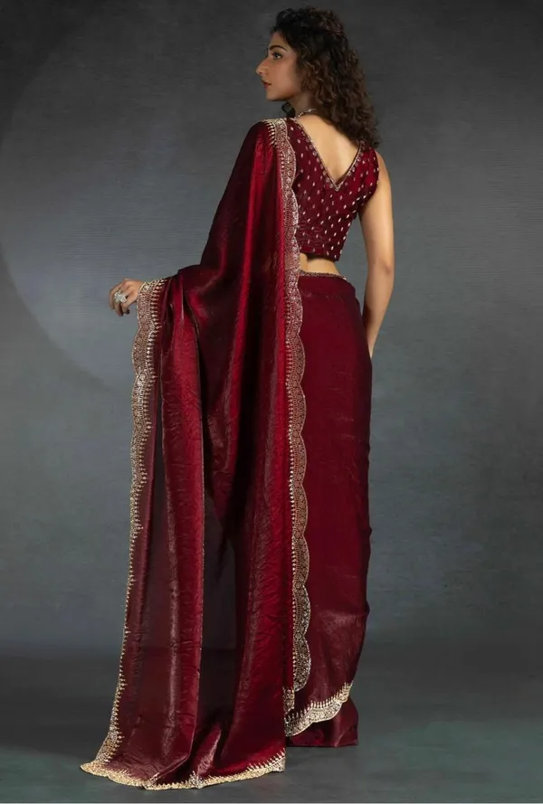 ELEGANTE_TASRIKA_MAROON_TRENDING_SAREE