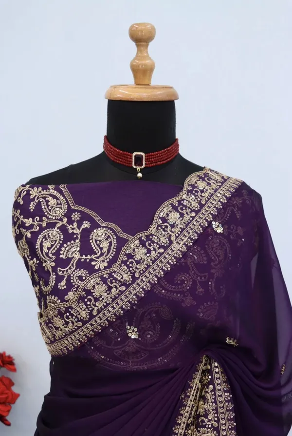 Elegant_Wine_Purple_Party_Wear_Saree_with_Intricate_Embroidery