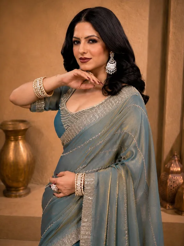 MOST_TRENDING_ELEGANT_GREY_COLOUR_SAREE