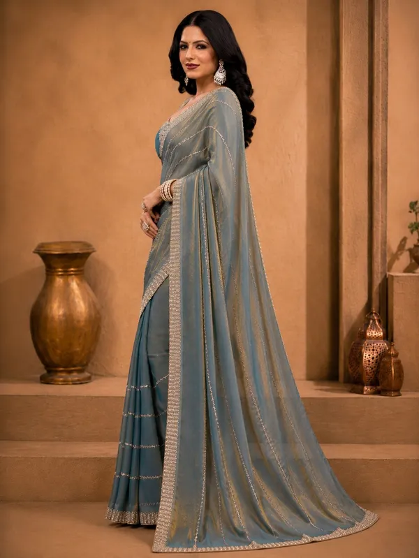 MOST_TRENDING_ELEGANT_GREY_COLOUR_SAREE