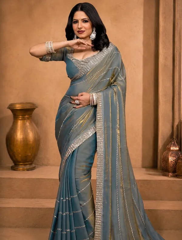 MOST_TRENDING_ELEGANT_GREY_COLOUR_SAREE