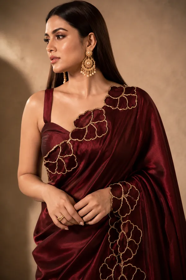 MOST_TRENDING_MARUN_CHIFFON_SAREE