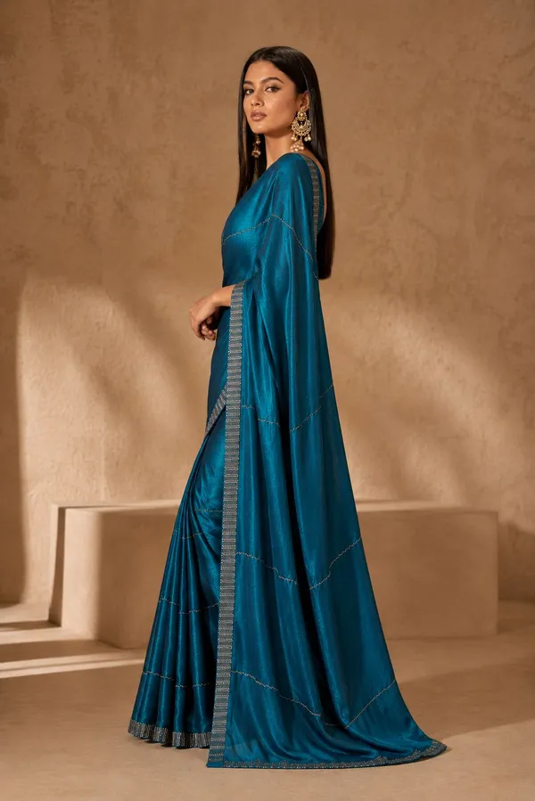 MOST_TRENDING_TEAL_BLUE_COLOUR_SAREE