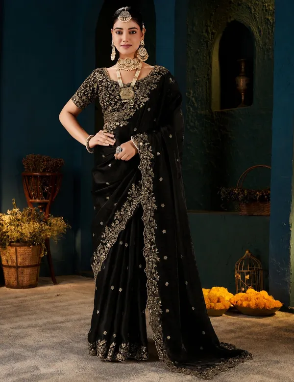 Royal_Black_Embroidered_Silk_Saree_with_Designer_Blouse_&_Zari_Border
