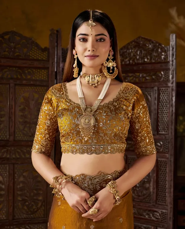 Royal_GOLD_Embroidered_Silk_Saree_with_Designer_Blouse_&_Zari_Border