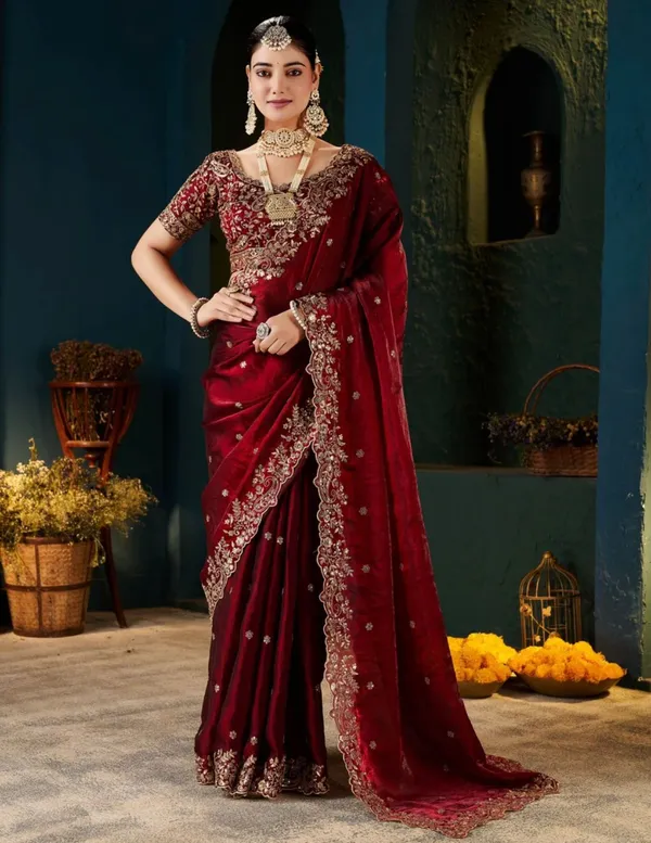 Royal_Maroon_Embroidered_Silk_Saree_with_Designer_Blouse_&_Zari_Border