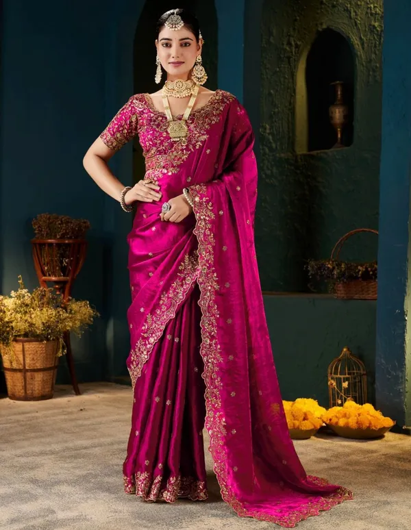 Royal_Pink_Embroidered_Silk_Saree_with_Designer_Blouse_&_Zari_Border