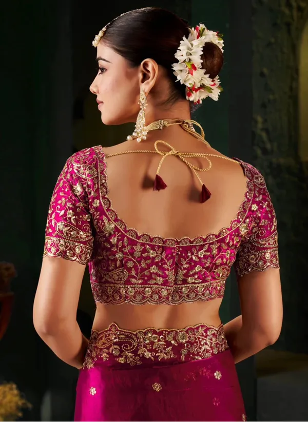 Royal_Pink_Embroidered_Silk_Saree_with_Designer_Blouse_&_Zari_Border