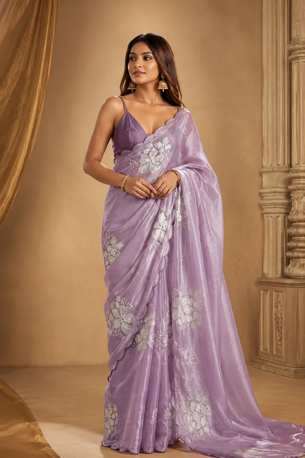 TRENDING_HEAVY_SEQUENS_BUTA_LOVENDAR_SAREE